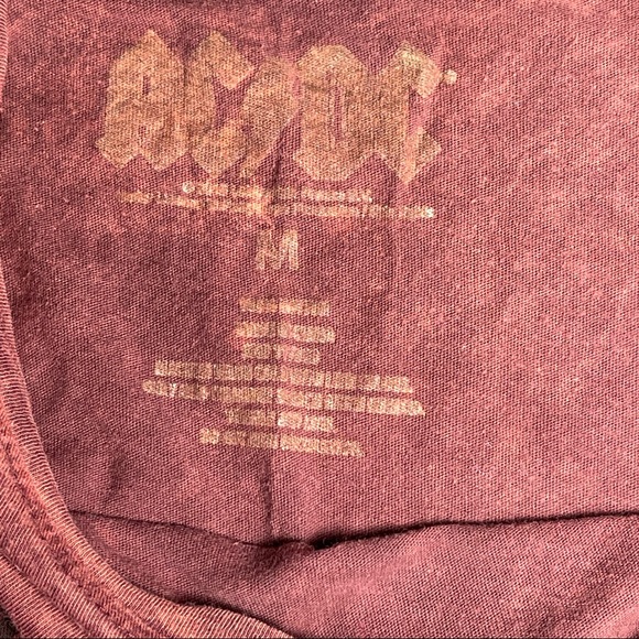 SOLD!!! ACDC Band Tee Tie Dye Tank Top Muscle Shirt T-shirt - Picture 8 of 10